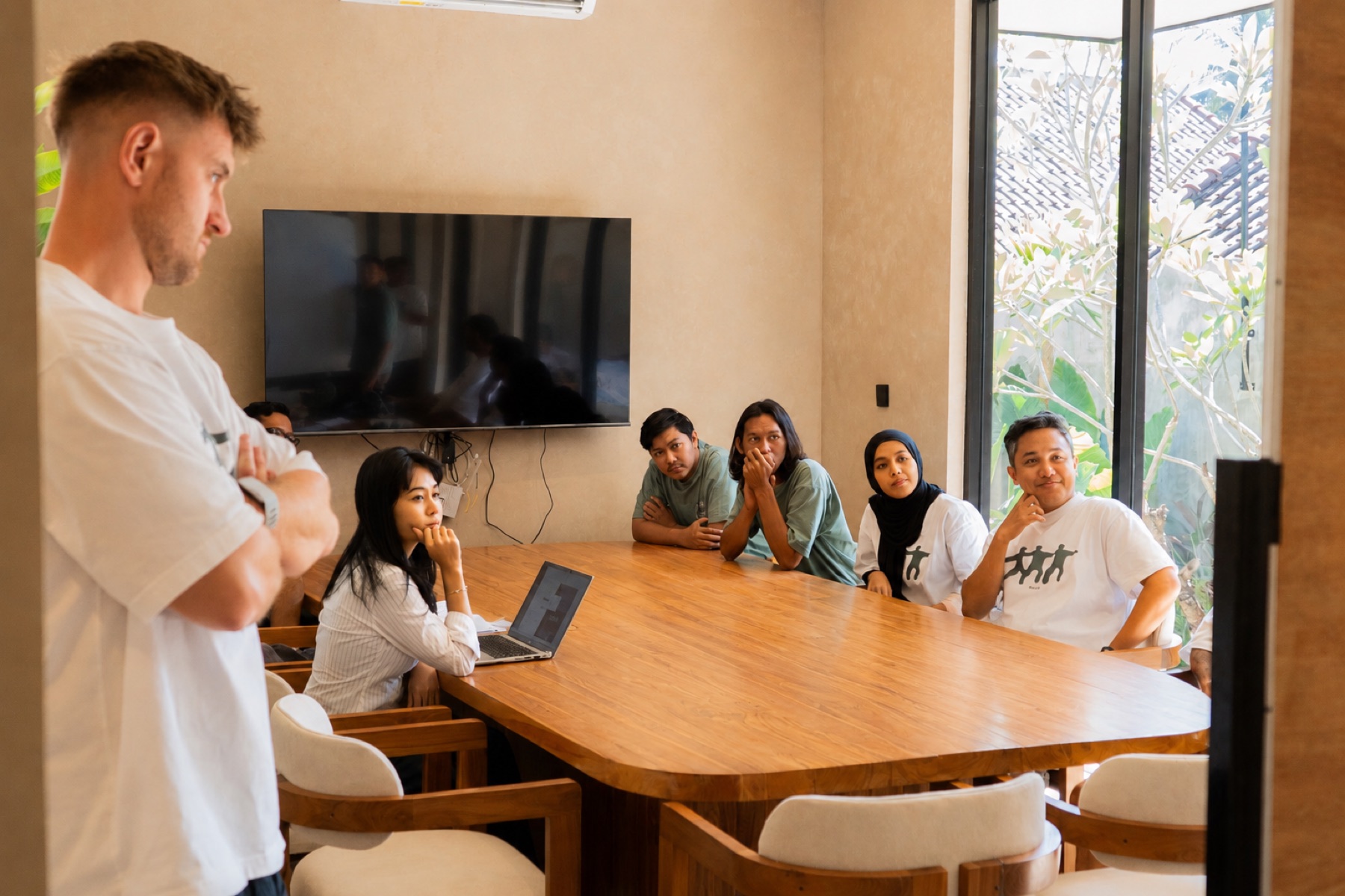 The MOJO team in a working session, Lombok