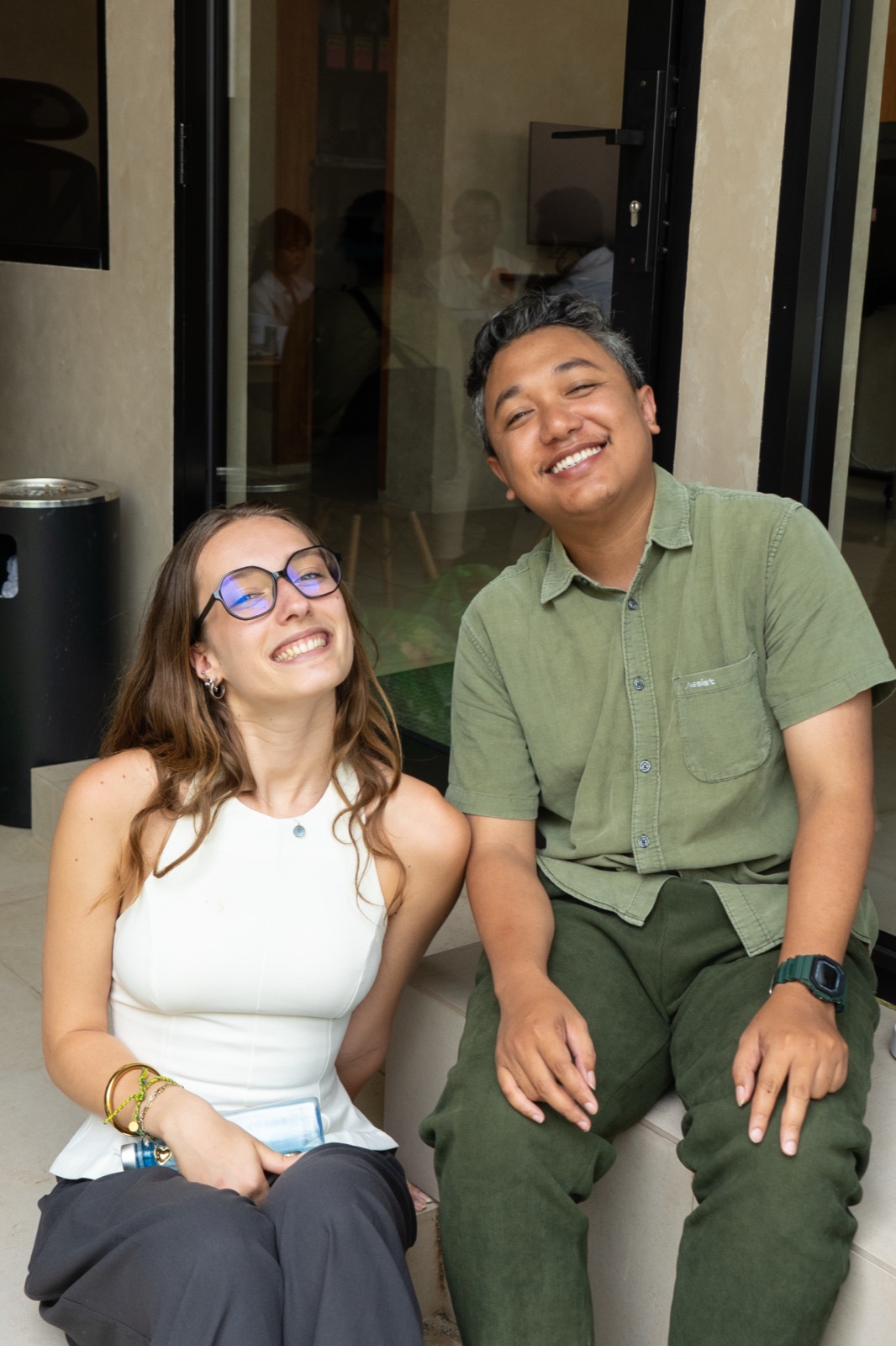 MOJO team members on Lombok's South Shore