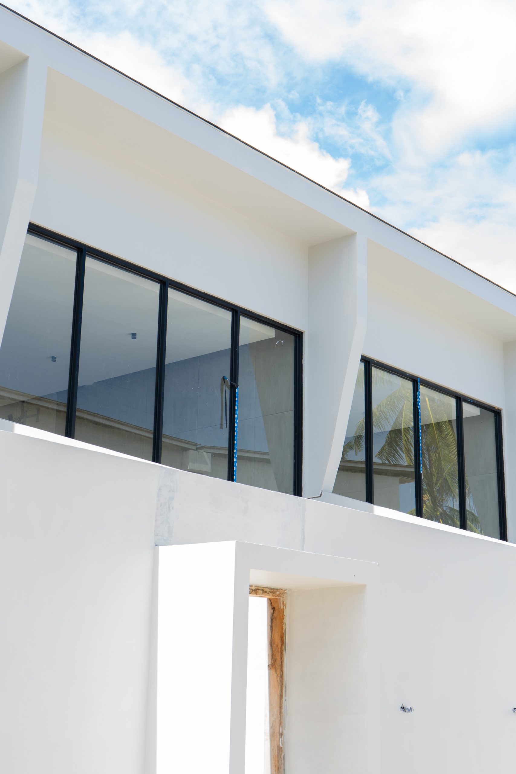 Rimba villa interior under construction, South Lombok — finishing phase