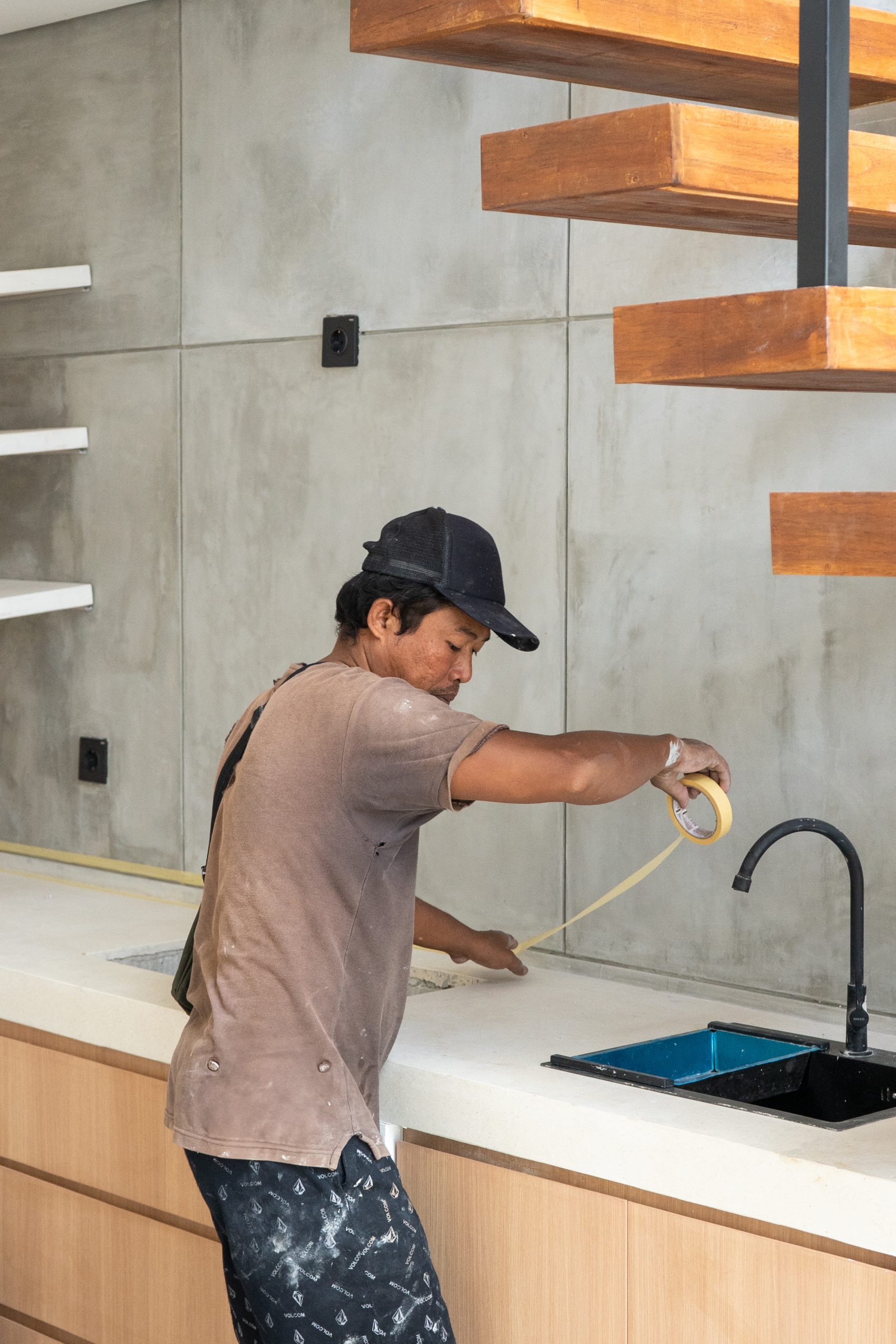 Rimba villas exterior nearing completion, South Lombok — July 2026 delivery